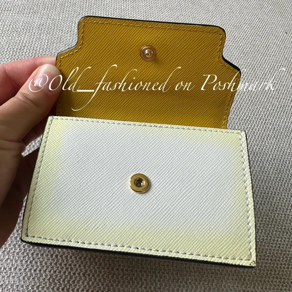 MARNI Saffiano Leather Tri-Fold Wallet